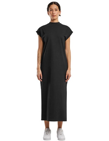 BUI-BY302-Ladies Long Extended Shoulder Dress